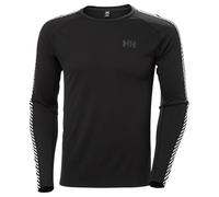 Maglia intima Helly Hansen Lifa Active Stripe Crew manica lunga nero - M