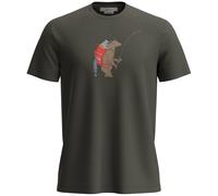 Icebreaker - Merino 150 Tech Lite S/S Tee Bear Catch - Maglia merino M nero