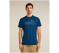 Maglietta funzionale da uomo Icebreaker Merino Blend 125 Cool-Lite™ Sphere SS Tee Beta Taglia: M / Colore: blu