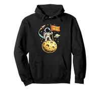 Maglietta Galaxy Moon Spaces Science Geeks I'm Now Here Felpa con Cappuccio