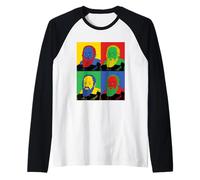 Maglietta Galileo Galilei Pop Art - Maglietta Retro History Maglia con Maniche Raglan