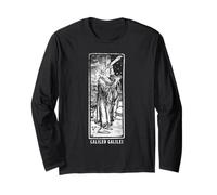 Maglietta Galileo Galilei Vintage Cosmos Observer Love Space Maglia a Manica