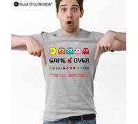 Maglietta Game Over con Pac-Man per addio al celibato