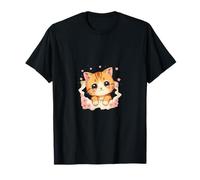 Maglietta Gatto Divertente con Gattino Maglietta