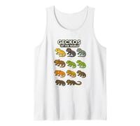 Maglietta Geckos of The World Rettili Lucertole Design Canotta