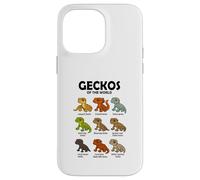 Maglietta Geckos of the World Rettili Lucertole Design Custodia per iPhone 14 Pro Max