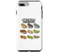 Maglietta Geckos of the World Rettili Lucertole Design Custodia per iPhone 7 Plus/8 Plus
