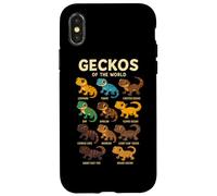 Maglietta Geckos of the World Rettili Lucertole Design Custodia per iPhone X/XS