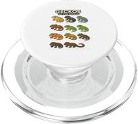 Maglietta Geckos of the World Rettili Lucertole Design PopSockets PopGrip per MagSafe