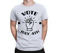 Maglietta General Election 2024 UK Vote Democracy Stop The Tories Voting #GE10