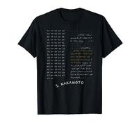 Maglietta Genesis Block - T-shirt Bitcoin - Satoshi Nakamoto Maglietta