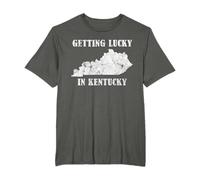 Maglietta Getting Lucky in Kentucky Camicia Kentucky invecchiata Maglietta