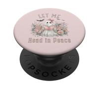 Maglietta Ghost Book Lover Fammi Leggere in Pace PopSockets PopGrip Adesivo