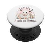 Maglietta Ghost Book Lover Fammi Leggere in Pace PopSockets PopGrip Adesivo