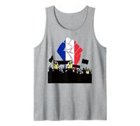 Maglietta Gialla con Supporto per la Rivoluzione Francese Canotta