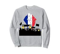 Maglietta Gialla con Supporto per la Rivoluzione Francese Felpa