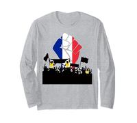 Maglietta Gialla con Supporto per la Rivoluzione Francese Maglia a Manica