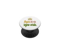 Maglietta Giardinaggio Regina Verde Passione Flora PopSockets PopGrip Adesivo