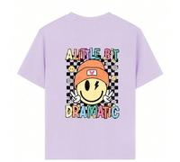 Maglietta girocollo a maniche corte con grafica casual per ragazze adolescenti, top estivo 6Y,7Y,8Y,9Y,10Y,14Y,11Y,12Y,13YAnimale,Fumetto,LetterePoliestere