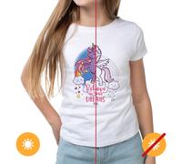 Maglietta girocollo per bambini - Believe - Bianca di DelSol per bambini - 1 pezzo (YL)