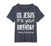 Maglietta Go Jesus It's Your Birthday 2019 Maglietta, Donna Plus-Size, Pervinca, 2X