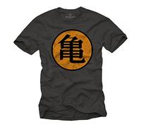 Maglietta Goku - Roshi's Gym - Turtle T-Shirt Dragon Grigio L