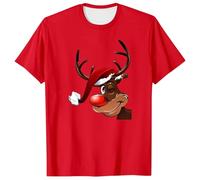 Maglietta grafica da uomo con motivo gallo per l'estate, sport all'aria aperta, comoda, look quotidiano, a maniche corte, per il tempo libero, Colore: rosso, M