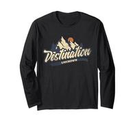 Maglietta Grafica Destinazione Sconosciuta Avventura Wanderlust Nature Maglia a Manica