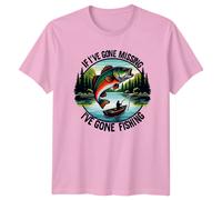 Maglietta grafica Fishing Bass If I'Ve Gone Missing I'Ve Gone Fishing