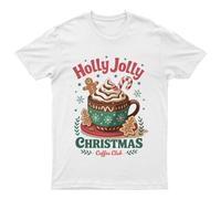 Maglietta grafica Holly Jolly Christmas Coffee Club Holiday da uomo donna