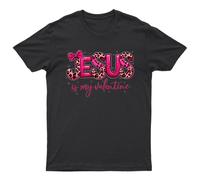 Maglietta grafica Jesus Is My Valentine Holidays San Valentino Religion da...
