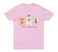 Maglietta grafica Jolly Vibes Only Christmas Renneer Babbo Natale Tree...