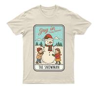 Maglietta grafica Joy In Every Moment The Snowman Christmas Winter da uomo donna
