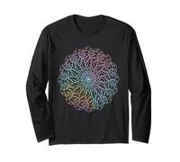 Maglietta Grafica Mandala Parola Maledizione Maglia a Manica