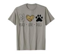 Maglietta grafica Peace, Love & Paws Maglietta
