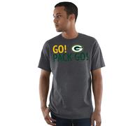 Maglietta Grigia Heather Dei Green Bay Packers Safety Blitz Da Uomo