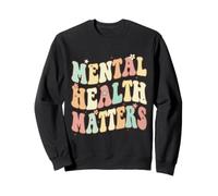 Maglietta Groovy Mental Health Matters End The Stigma Felpa