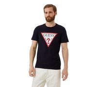 GUESS Maglietta rosso acceso / nero / bianco lana, Taglia L