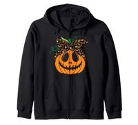 Maglietta Halloween Bambina Bimba Divertente Zucca Costume Felpa con Cappuccio