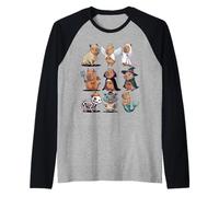 Maglietta Halloween Capybara - Spooky Capybaras Costume Group Maglia con Maniche Raglan