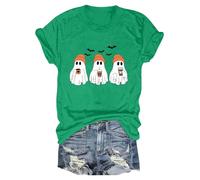 Maglietta Halloween da uomo e donna, con stampa Carnevale IChocolinse I Fastnacht I Fasnt I Fasnet 2025 girocollo Top Camicia Top, verde, L