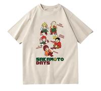 Maglietta Harajuku Anime Sakamoto Days Manica Corta Casual Maglietta Hip Hop Unisex Estetico Abbigliamento Uomo E Donna Tshirt-Pink||3X_l