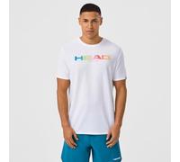 Head Racket Rainbow Short Sleeve T-shirt Bianco S Uomo