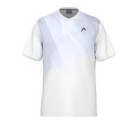 HEAD Topspin T-Shirt Men, Bianco Blu Marino, XL Uomo
