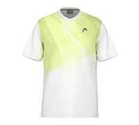 HEAD Topspin T-Shirt Men, Lime Bianco, L Uomo