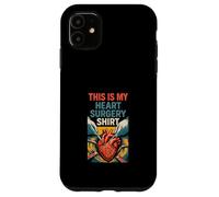 Maglietta Heart This is my heart surgery Fun Get Well da uomo Custodia per iPhone 11