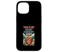 Maglietta Heart This is my heart surgery Fun Get Well da uomo Custodia per iPhone 15