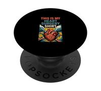 Maglietta Heart This is my heart surgery Fun Get Well da uomo PopSockets PopGrip Adesivo