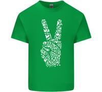 Maglietta Hippy Con Parole Di Pace Per Bambini E Bambine