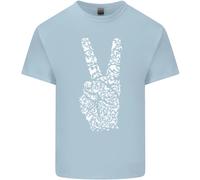 Maglietta Hippy Con Parole Di Pace Per Bambini E Bambine